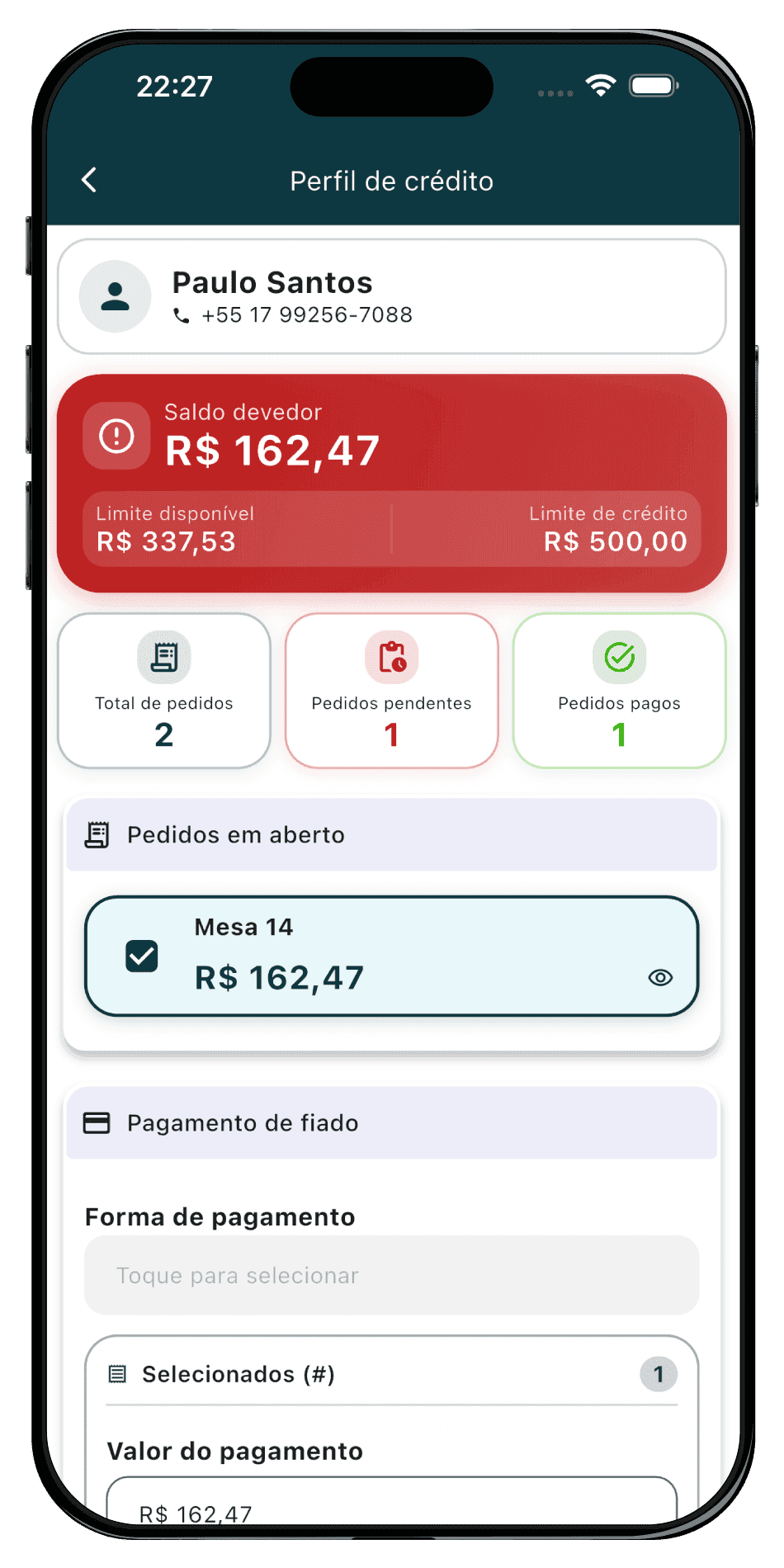 Controle de fiado no restaurante: gerencie crédito de clientes com segurança e praticidade