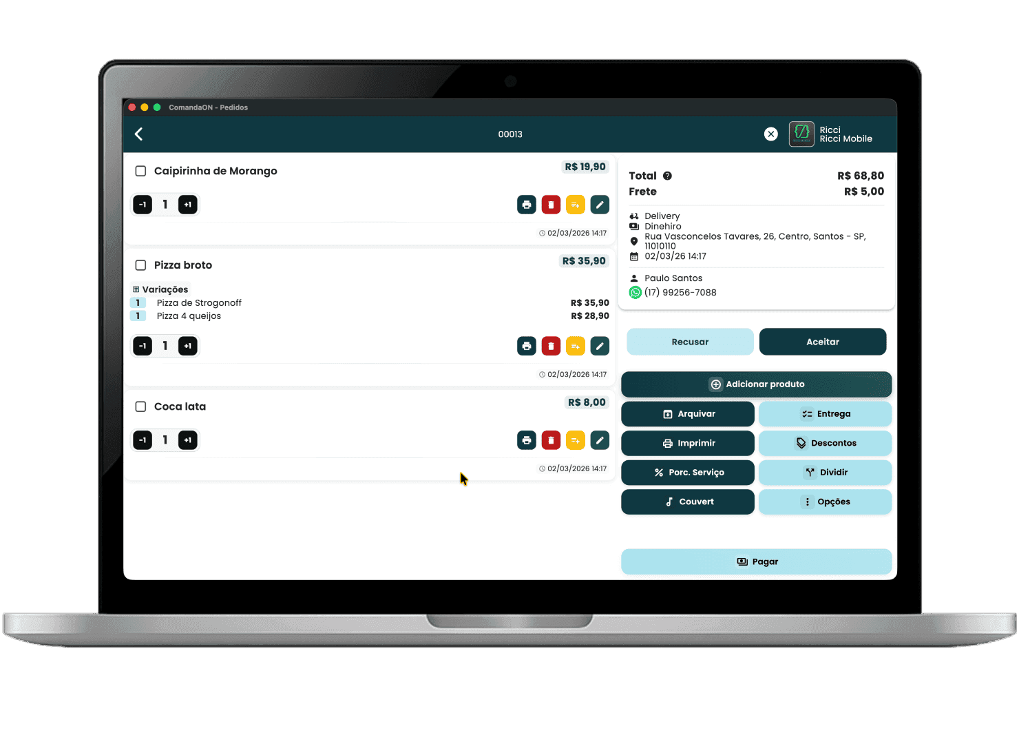 Interface intuitiva: o sistema de restaurante que qualquer equipe aprende em minutos