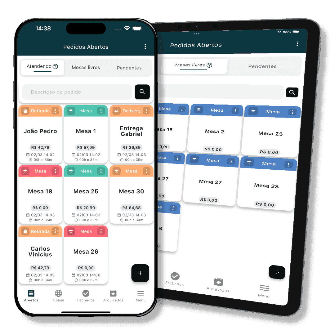 Sistema multiplataforma: gerencie seu restaurante pelo smartphone, tablet ou computador